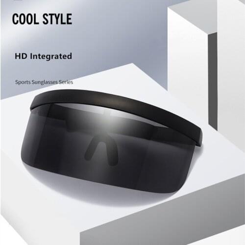 Luxury Big Frame Shield Visor Sunglasses Men Brand Designer Sexy Oversized Retro Mirror Sun Glasses For Women Eyewear
