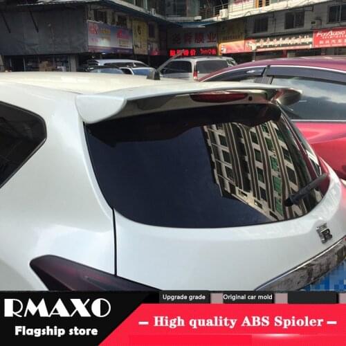 For NISSAN Tiida Spoiler 2011-2015 High Quality ABS Material Car Rear Wing Primer Color Rear Spoiler