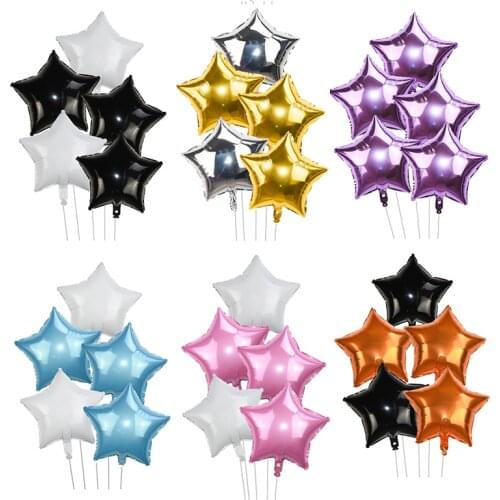 Star Foil Balloon Inflatable Air Ball Baby Shower Childrens Birthday Party Wedding Decor Supplies Helium Balloons Globos