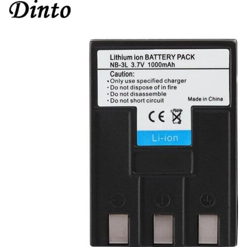 Dinto 1pc 1000mAh Replacement Camera Battery Pack NB-3L NB3L NB 3L Batteries for Canon IXUS IIS SD110 IXY I5 S700 Digital i2