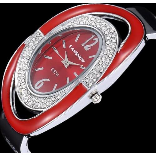 Woman Watch 2019 New Design Ladies Bracelet Quartz Crystal Luxury Rhinestone Fashion Womens Watch Oval Dial Relojes Girl Gift