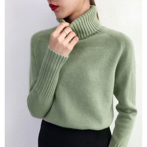 Fashion Sweater Female 2019 Autumn Winter Cashmere Knitted Women Sweater And Pullover Female Tricot Jersey Jumper Pull Femme