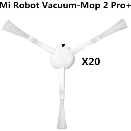 20PCS Sweeping Washable Accessories Side Brush For Xiaomi Mi Robot Vacuum-Mop 2 Pro+ STYTJ02ZHM Robot Vacuum Cleaner Parts Kits