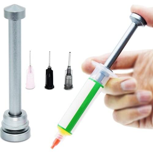 4Pcs Aluminum Alloy Oil Flux Booster Rod Maintenance for Needle Barrel Push Welding Tools Household Metal Easily Handle Parts