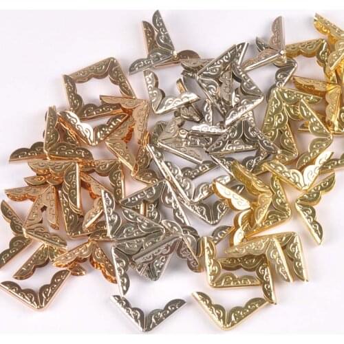 50pcs Gold/sliver/rose Gold Metal Corner Protector For Books DIY Crafts Scrapbooking Photo Albums Folders Menus Corner c0333