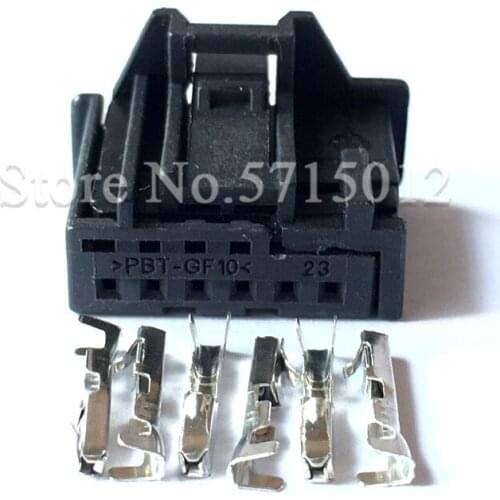 6 Hole 1-969490-4 Car Sunroof Reading Light Lamp Connector Rearview Mirror Switch Plug Auto Electrical Connectors For VW Audi