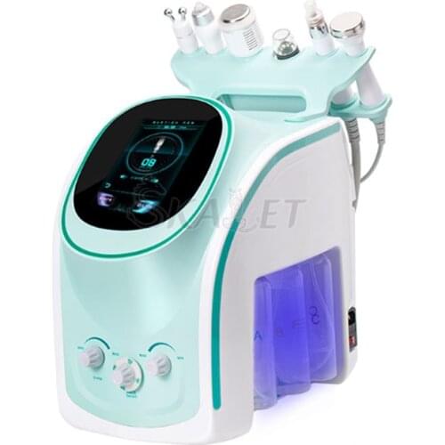 6 In 1 Skin Analyzer Hydrafacial Dermabrasion Machine Oxygen Jet Hydra Facial Beauty Equipment