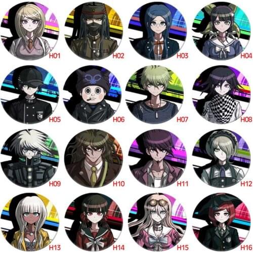 Anime Danganronpa Monokuma Naegi Makoto Kirigiri Kyouko Maizono Sayaka Badges Brooch Icons