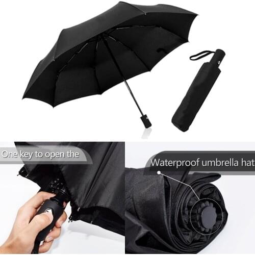 1pc Automatic Sun Rain Car Umbrella Mens Portable Parasol Paraguas Emblem Accessories For Cadillac ATS SRX XTS SXT XT4 XT5 CT6