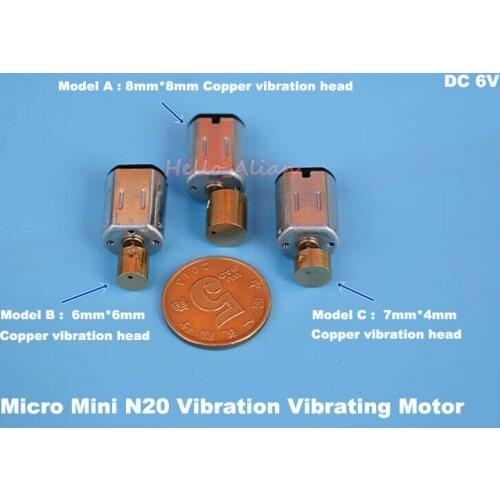 DC 5V 6V Micro Mini N20 Vibration Motor Vibrating dc motor Copper Vibrator DIY Massager