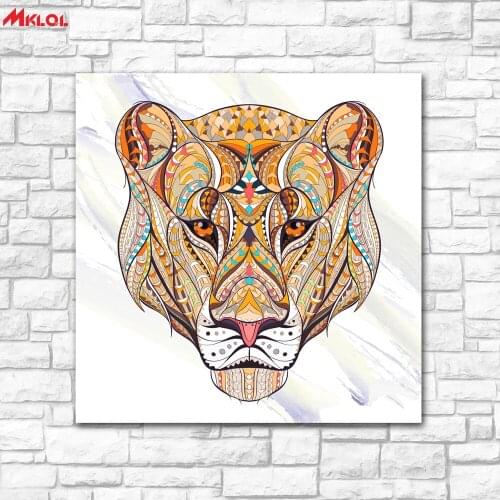 Leopards head animal Oil Painting Wall Art Picture Paiting Canvas Paints Home Decor Abstract Print Painting Modern Wall Decor