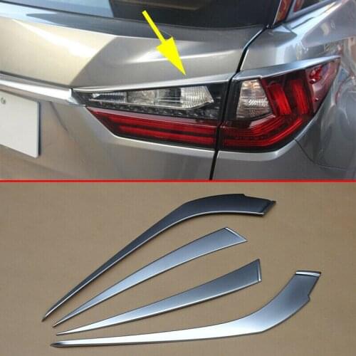 Chrome Rear Tail Lamp Light Cover Trim Molding Fit For Lexus RX200t RX350 RX450h 2016 2017 2018 2019 Accessories