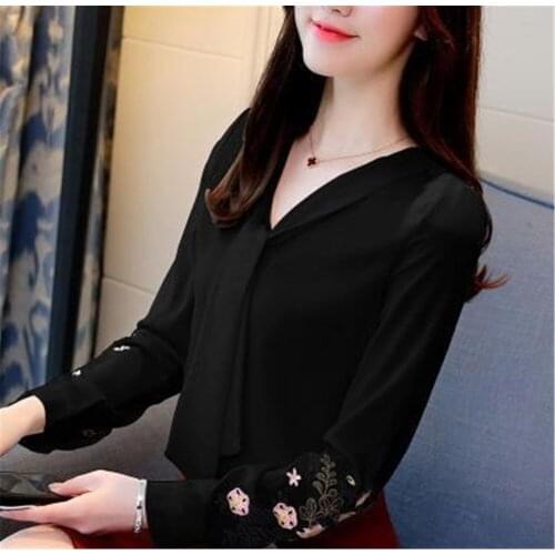 Hxyqveuyg Blouses With Embroidery
