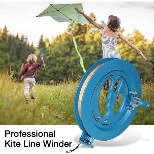 Professional Kite Line Winder Winding Reel Grip Wheel With 650 Feet (60LBS) Flying Line String Flying Tools For Kids Adults