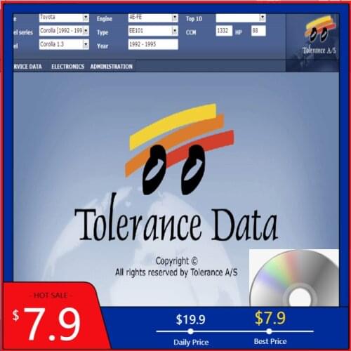 2021 Hot Automotive Software Tolerance Data 2009.2 OBD2 Auto Repair Data with Free Keygen Unlimited Installation Free car tools