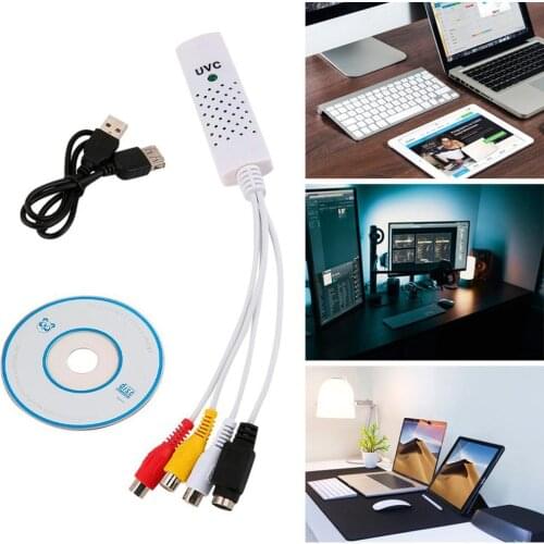 New 1set high quality new USB 2.0 TV dvd vhs video capture adapter easy cap card audio AV mmm for win7 fast sale hot new product