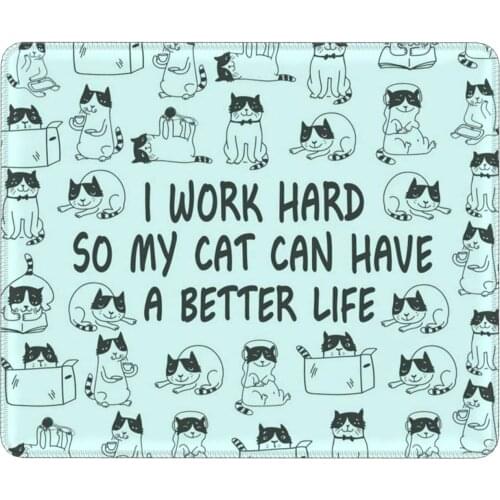 Office Computer Desk Mat Table Keyboard Mouse Pad Funny Cat Non-slip Mat Gamer Mousepad Mat