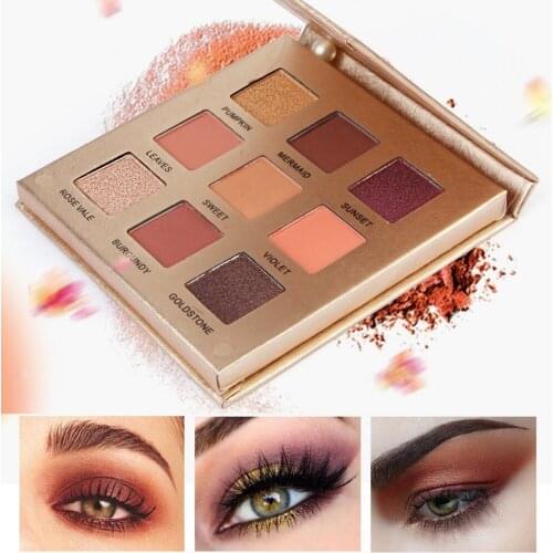 Original 18 colors glitter eyeshadow palettes long lasting eyeshadow palette waterproof charming smoky pigment eye makeup tools