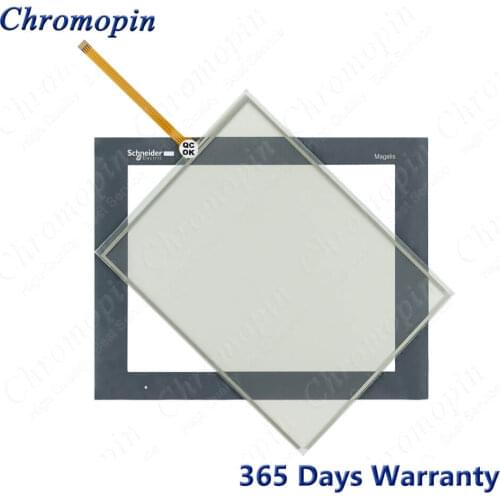 HMIGTO6310 Touch Screen Panel Glass Digitizer for Schneider HMIGTO6315 Touchscreen and Front Overlay Protective Film
