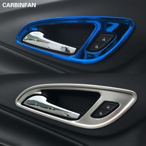 Stainless Steel Silver Interior Door Handle Bowl Frame Cover Trim 4pcs/Set Car Styling For Chevrolet Equinox 2018