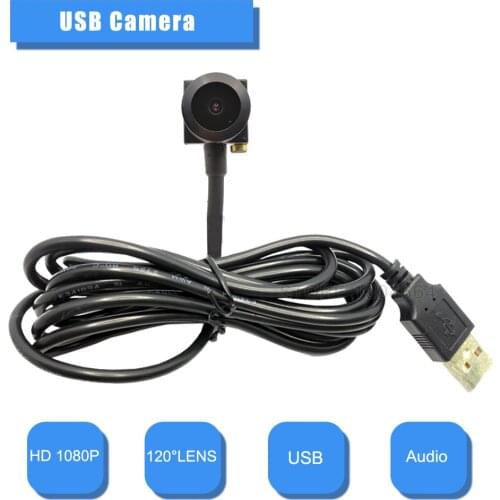 HD 1080P/2MP Wide Angle Mini USB Camera CCTV Camera With Video Surveillance UVC USB camera mini Windows pc webcam free shipping