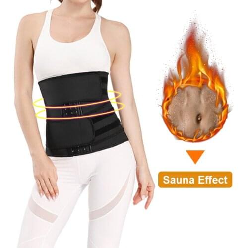 Waist Trainer Slimming Body Shaper Sport Girdle Waist Trimmer Compression Belly Band Weight Loss Sauna Sweat Velcro Fitness Belt