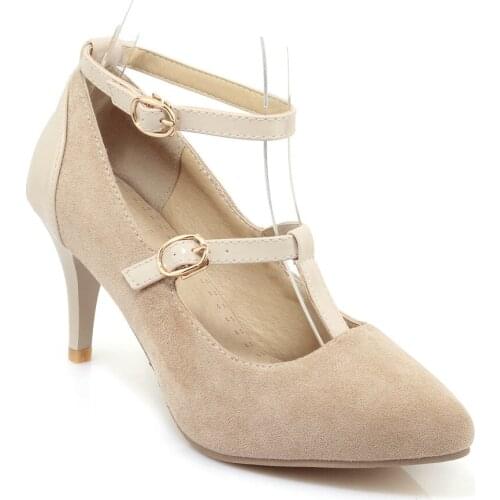 Spring season new sexy high heel with shallow mouth cingulate pointed 40 single shoes 1846-43 the bride