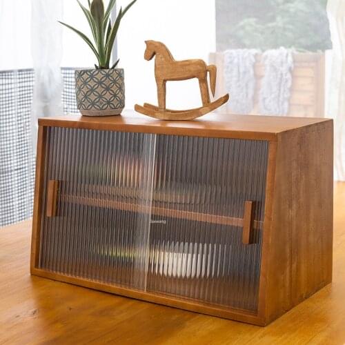 Japanese Kitchen Sideboard Solid Wood Sideboard Locker Storage Desktop Walnut Wooden Tea Cup Glass Table Cupboard for Kitchen