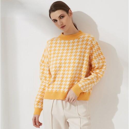 2021 Fashion Korean Style Striped Sweater Women Pullover Casual Geometric Long Sleeve Knit Female Lady Jumpers Autumn Winter