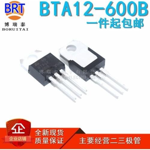 10pcs/lot BTA12-600B TO-220 BTA12-600 TO220 BTA12 new and original IC