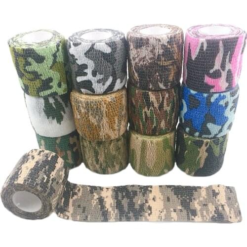 2.5/5/7.5/10/15 cm*4.5 m Camo Elastic Bandage Self-adhesive Sport Protective Fixer Tape Medical Wrap Pet Bandage flex tape
