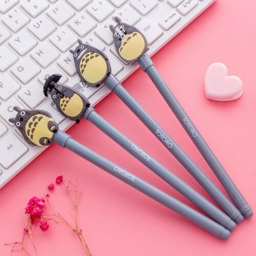 36 PCs creative stationery cartoon gel pen 0.5 mm student exam black ink pen office pen