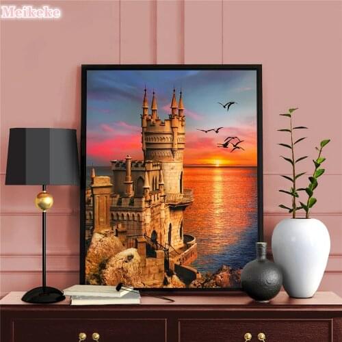 5D Diamond Painting Scenic Sea Full Drill Square Rhinestone Picture Embroidery Sale Diamond Mosaic Cross Stitch Drop Ship