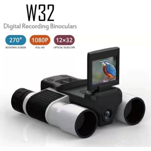 1080P HD Digital Telescope Camera with 2.0" TFT LCD for Photo Snapshot & Image Video Recording with Max 128Gb TF Card Memory
