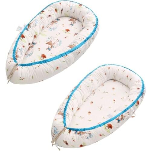 Baby Nursery Sleeping Nest Bed Removable Washable Portable Newborn Baby Bed Bassinet Bumper Playen Crib Infant Cradle Cot
