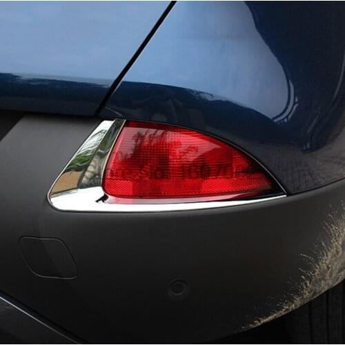 For Renault Kadjar 2016 ABS Chrome Rear Fog Light Cover Reflector Fog Light Lamp Cover Bezel Garnish