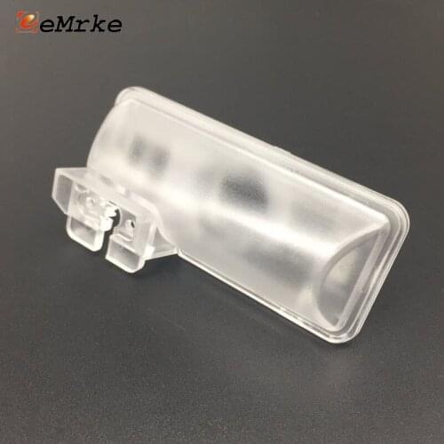 EEMRKE Car Rear View Camera Bracket License Plate Lights Housing Mount for Subaru Forester IV from 2012 Russia