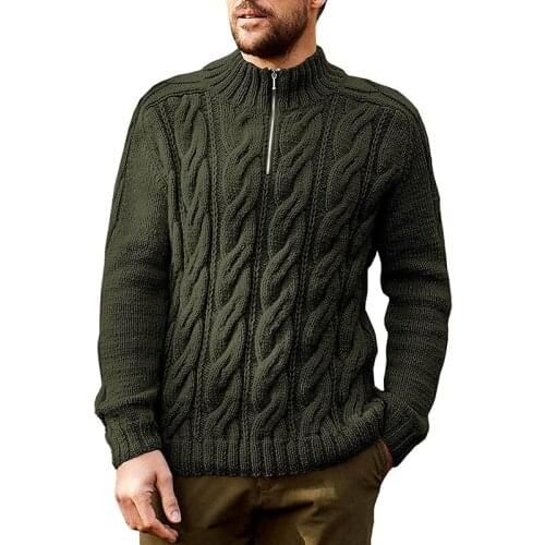 FMLEVANDER Men's Pullovers With Zip