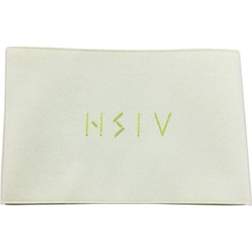 Good Price Custom Brand Logo Clothing Endfold Woven Main Label For Garment