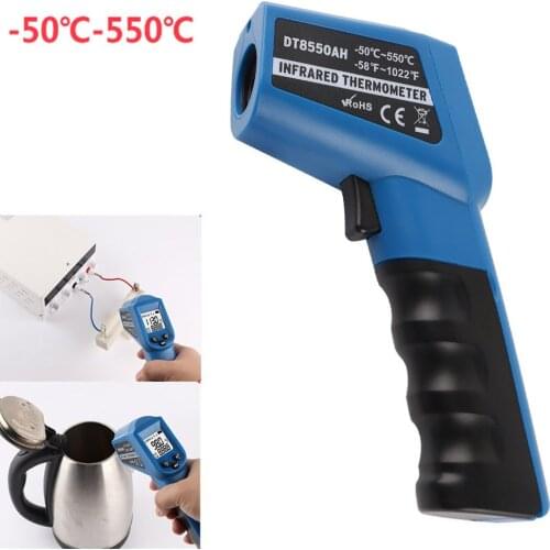-50℃~550℃ Infrared Thermometer Outdoor Laser Temperature Meter Non-contact Pyrometer LCD Digital Display Imager Thermometer