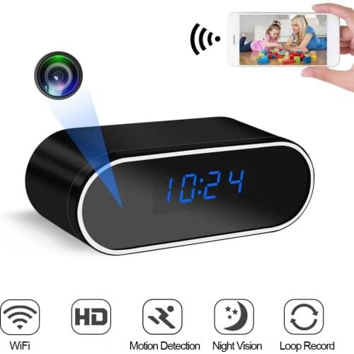 Night Vision HD 1080P Wifi clock mini camera Video audio DV DVR Recorder Motion Sensor Home Security IP Cam P2P micro Camcorder