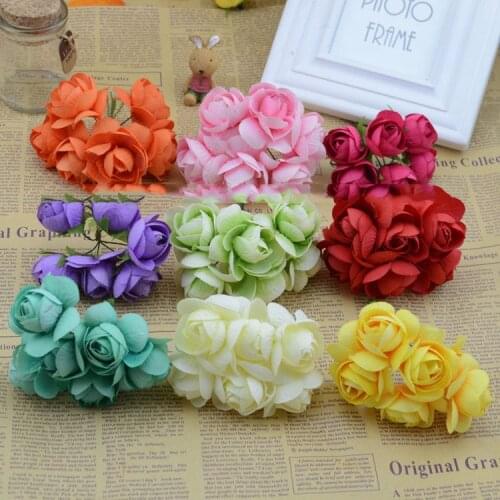 Artificial flowers new hot good simulation flower rose bud silk flower garlands material DIY decorative flower bouquet shooting