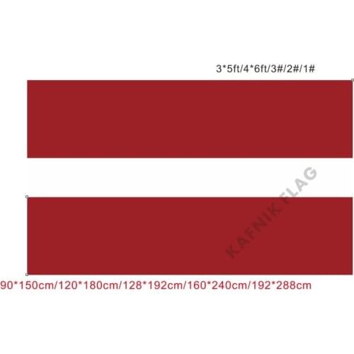 KAFNIK,free shipping 90x150cm/128*192cm/160*240cm/192*288cm big flags Latvia Flag for Indoor Outdoor Decorative