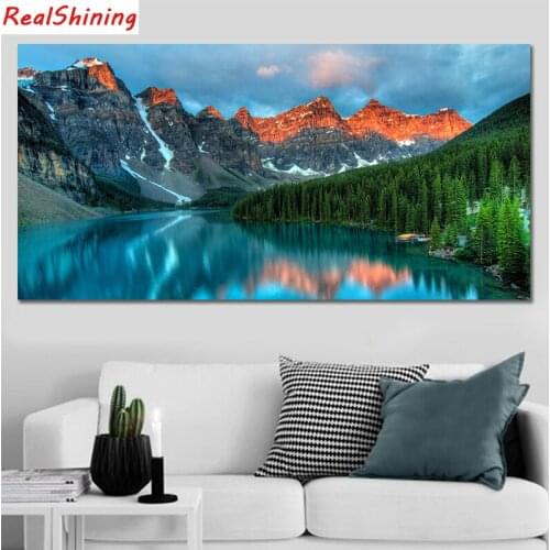 Large size picture Beautiful mountains and rivers diamond Embroidery diy diamond painting mosaic painting 3d cross stitch H2423