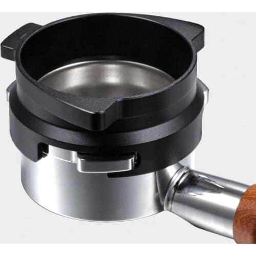 54mm Powder Receiving Ring Smooth Integrated Aluminium Alloy Food Grade Materials Powder Dosing Ring for Coffee Making