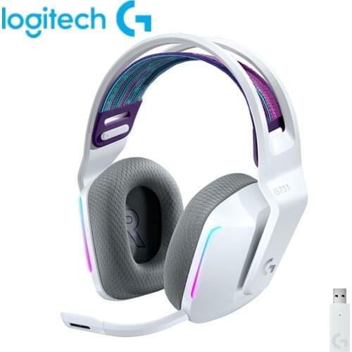 Logitech G733 LIGHTSPEED Wireless RGB Gaming Headset PRO-G DTS Headphone:X 2.0 surround sound for PC Windows macOS PlayStation