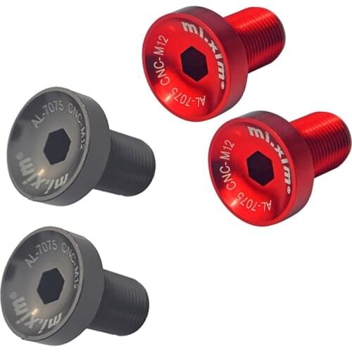 Mi.Xim 2Pcs Bicycle Bottom Bracket M12 Crankset Screw MTB Road Bike Crankset Crank Arm Fixing Bolts Bike Screws