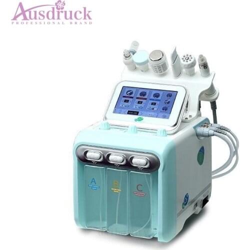 Powerful Multifunctional 6 In 1 H2-O2 Hydrafacial Water Hydro Microdermabrasion Aqua Peeling Skin Cleaning Oxygen Spray Device
