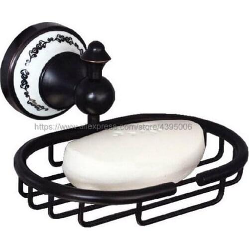 Soap Dishes Black Oil Brass Soap Basket Wall mounted Soap Dish Bathroom Accessories Bathroom Furniture Toilet Soap Holder Bba062