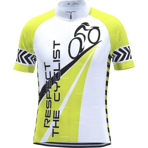 New Mens Autumn Respect Cyclist Short Sleeve Cycling Jersey Breathable Printed Shirt Bike Clothing Ropa De Ciclismo Para Mujer